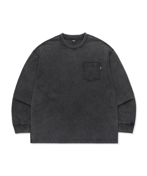 LIFE WORK（ライフワーク）の「ヴィンテージワンポケット長袖Tシャツ（Tシャツ/カットソー・レディース・チャコールグレー/ブラウン/ライトグレー・MEDIUM/LARGE）」の2枚目の写真