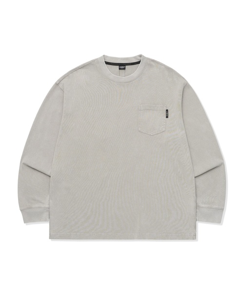 LIFE WORK（ライフワーク）の「ヴィンテージワンポケット長袖Tシャツ（Tシャツ/カットソー・レディース・チャコールグレー/ブラウン/ライトグレー・MEDIUM/LARGE）」の3枚目の写真