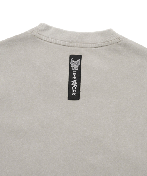 LIFE WORK（ライフワーク）の「ヴィンテージワンポケット長袖Tシャツ（Tシャツ/カットソー・レディース・チャコールグレー/ブラウン/ライトグレー・MEDIUM/LARGE）」の6枚目の写真