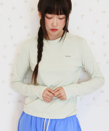 Mellow Stripe Long Sleeve_黄色の