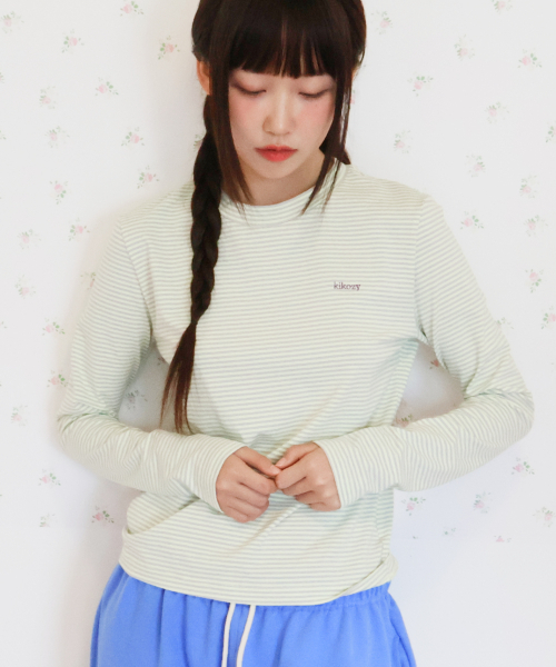 KIKOZY(キコジ)の「Mellow Stripe Long Sleeve_黄色の(Tシャツ/カットソー・レディース・その他・FREE)」の1枚目の写真