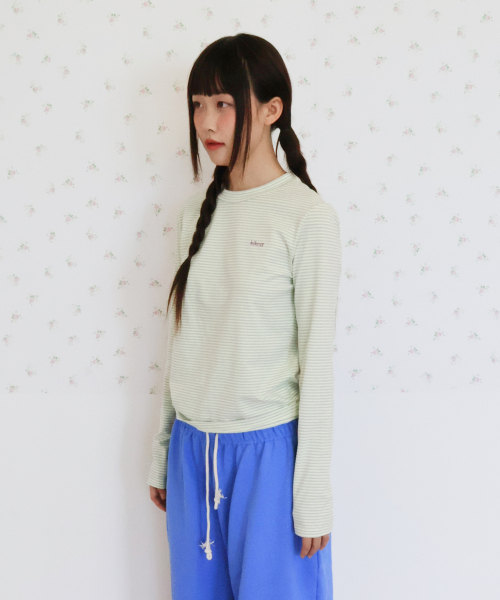 KIKOZY(キコジ)の「Mellow Stripe Long Sleeve_黄色の(Tシャツ/カットソー・レディース・その他・FREE)」の5枚目の写真