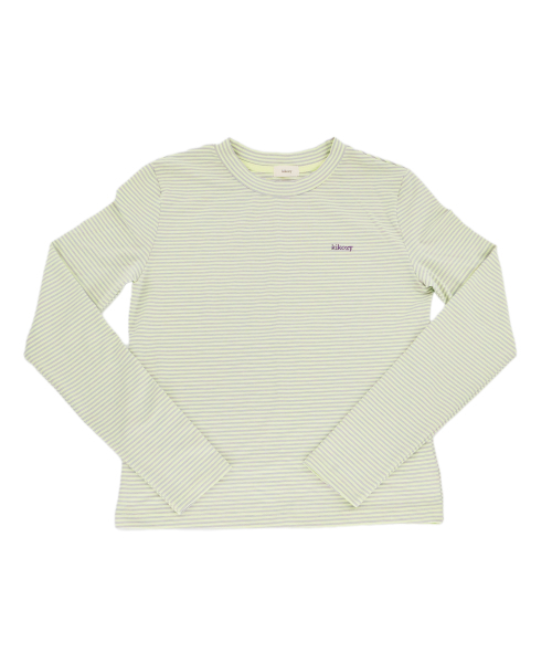 KIKOZY(キコジ)の「Mellow Stripe Long Sleeve_黄色の(Tシャツ/カットソー・レディース・その他・FREE)」の3枚目の写真