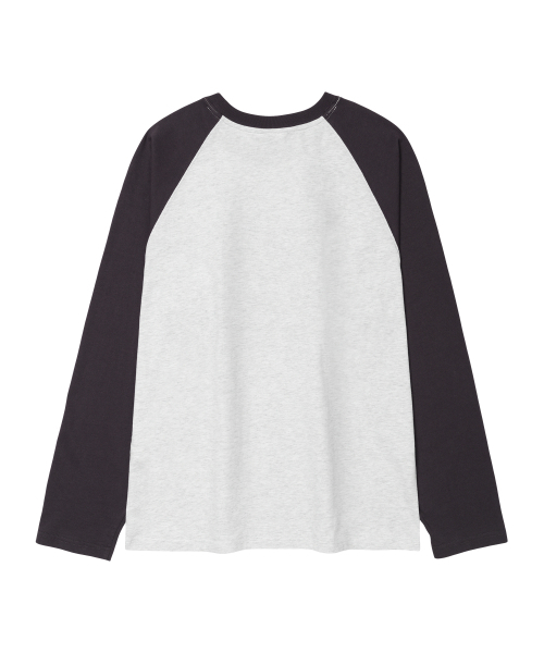 AMESWORLDWIDE（アメスワールドワイド）の「52 チェックアプリケ ラグラン長袖Tシャツ ライトグレー（Tシャツ/カットソー・レディース・その他・SMALL/MEDIUM/LARGE）」の12枚目の写真
