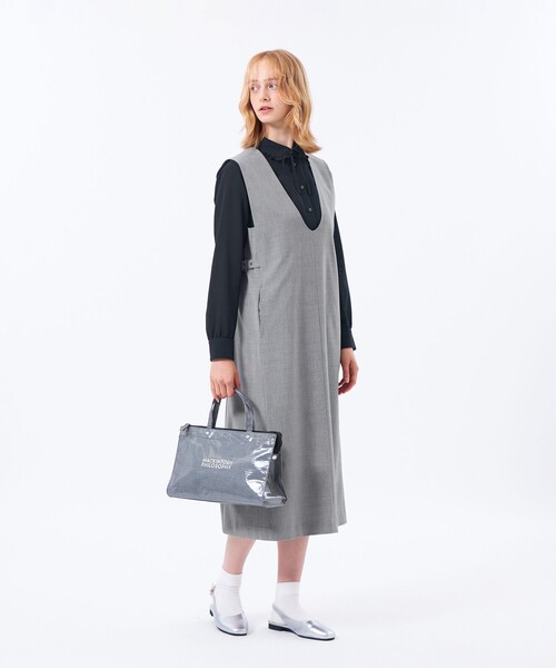 MACKINTOSH PHILOSOPHY(マッキントッシュ フィロソフィー)の「【CRANWELL JUMPSKIRT(クランウェルジャンプスカート)】(ワンピース・レディース・ダークネイビー/グレー系その他2・38/36)」の3枚目の写真
