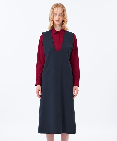 MACKINTOSH PHILOSOPHY(マッキントッシュ フィロソフィー)の「【CRANWELL JUMPSKIRT(クランウェルジャンプスカート)】(ワンピース・レディース・ダークネイビー/グレー系その他2・38/36)」の5枚目の写真