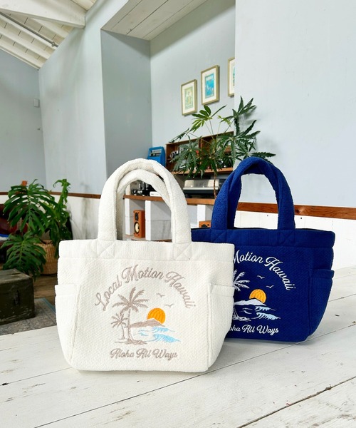 LOCALMOTION HAWAII(ローカルモーション ハワイ)の「モールニットトート(トートバッグ・レディース・ホワイト・ONE SIZE)」の15枚目の写真