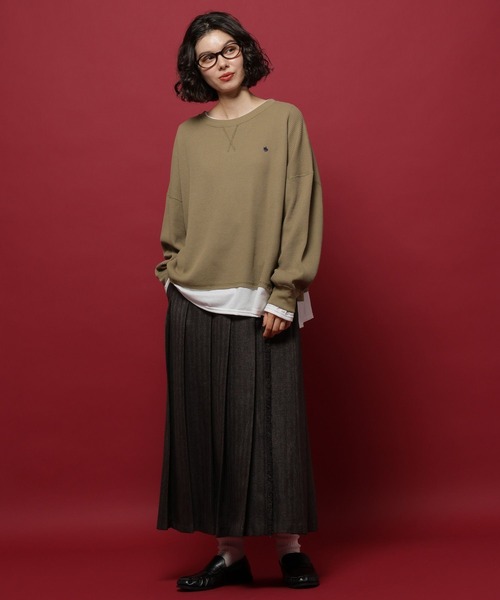 POLO BCS(ポロ ビーシーエス)の「【POLO British Country Spirit】レイヤーライクワッフル(Tシャツ/カットソー・レディース・ネイビー/アイボリー/モカ/ブラウン・FREE)」の21枚目の写真