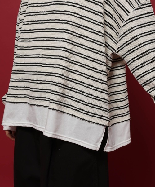 POLO BCS(ポロ ビーシーエス)の「【POLO British Country Spirit】レイヤーライクワッフル(Tシャツ/カットソー・レディース・ネイビー/アイボリー/モカ/ブラウン・FREE)」の14枚目の写真