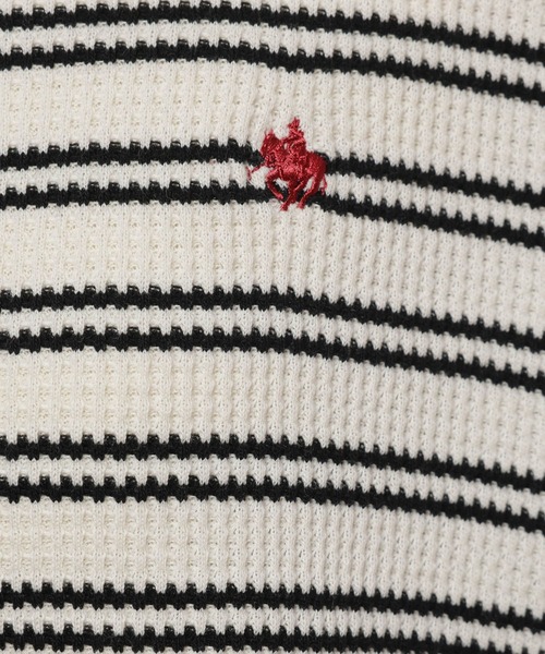 POLO BCS(ポロ ビーシーエス)の「【POLO British Country Spirit】レイヤーライクワッフル(Tシャツ/カットソー・レディース・ネイビー/アイボリー/モカ/ブラウン・FREE)」の15枚目の写真
