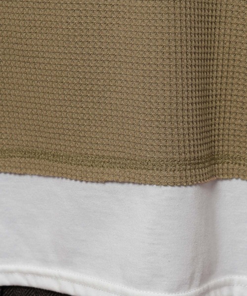POLO BCS(ポロ ビーシーエス)の「【POLO British Country Spirit】レイヤーライクワッフル(Tシャツ/カットソー・レディース・ネイビー/アイボリー/モカ/ブラウン・FREE)」の17枚目の写真