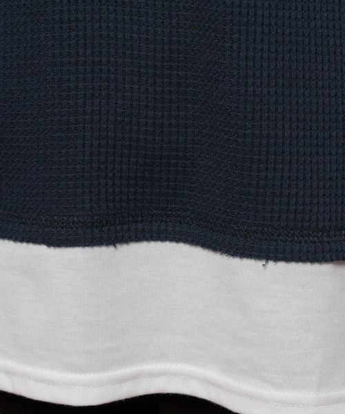 POLO BCS(ポロ ビーシーエス)の「【POLO British Country Spirit】レイヤーライクワッフル(Tシャツ/カットソー・レディース・ネイビー/アイボリー/モカ/ブラウン・FREE)」の18枚目の写真