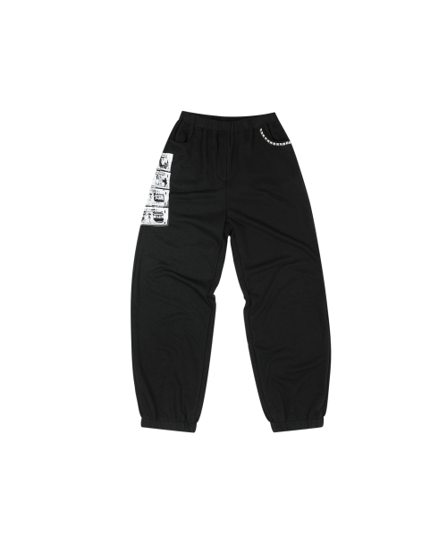 DOGMA EHKS(ドグマ エックス)の「STUDDED CURRENCY SWEAT PANTS BLACK(スウェットパンツ・レディース・その他・FREE)」の2枚目の写真