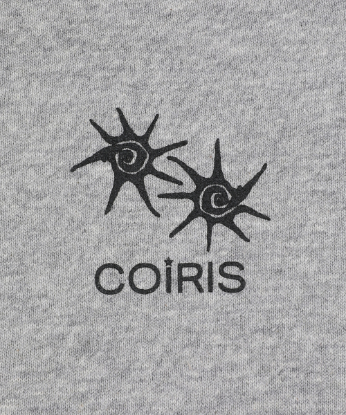 COIRIS（コイリス）の「ローネック バックにLETTERING入り フードジップアップ ユニセックス (2カラー)（パーカー・レディース・ライトグレー/ブラック・FREE）」の11枚目の写真