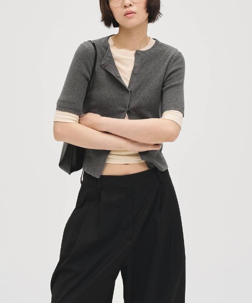 TODAYFUL(トゥデイフル)の「TODAYFUL Sheer Fraice Tops シアーフライストップス/12710605(Tシャツ/カットソー・レディース・インディゴブルー/アイボリー・ONE SIZE)」の12枚目の写真