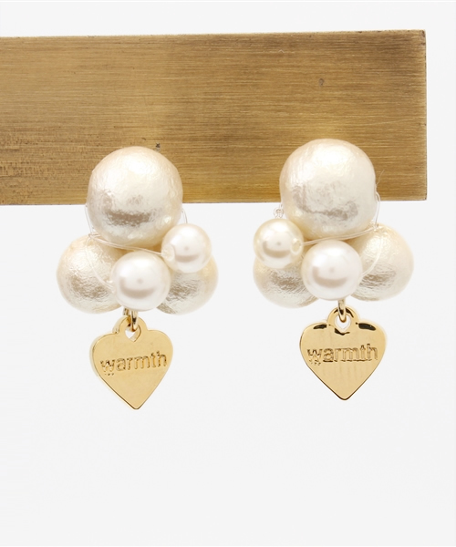 WARMTH(ワームス)の「warmth あわあわパールイヤリング(イヤリング・レディース・ホワイト・FREE)」の2枚目の写真