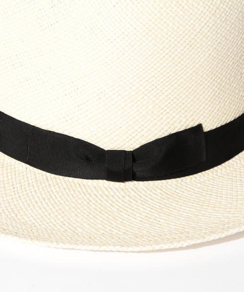 KIJIMA TAKAYUKI（キジマ　タカユキ）の「KIJIMA TAKAYUKI / パナマハット（ハット・メンズ・ブラック/オフホワイト・2(59cm)/1(57cm)/3(61cm)）」の8枚目の写真