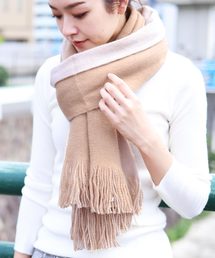 reca | ふんわりカシミアタッチ◇リバーシブル大判ストール(ストール/ショール)