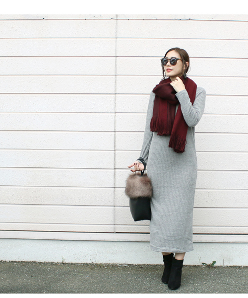 reca(レカ)の「ふんわりカシミアタッチ◇リバーシブル大判ストール(ストール/ショール・レディース・アイボリー/ダークグレー/ライトグレー/キャメル/ミント/ベージュ系その他/レッド系その他/ブルー系その他/ブルー系その他2・FREE)」の15枚目の写真