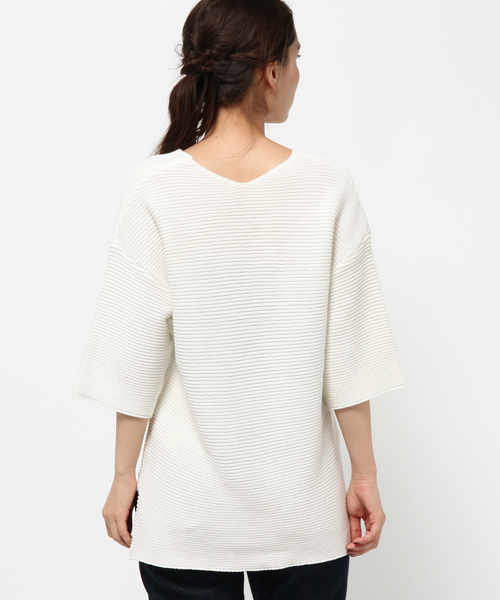 MOUSSY（マウジー）の「V/N LOOSE POK（ニット/セーター・レディース・キャメル/レッド/ライトブラック/オフホワイト・FREE）」の13枚目の写真