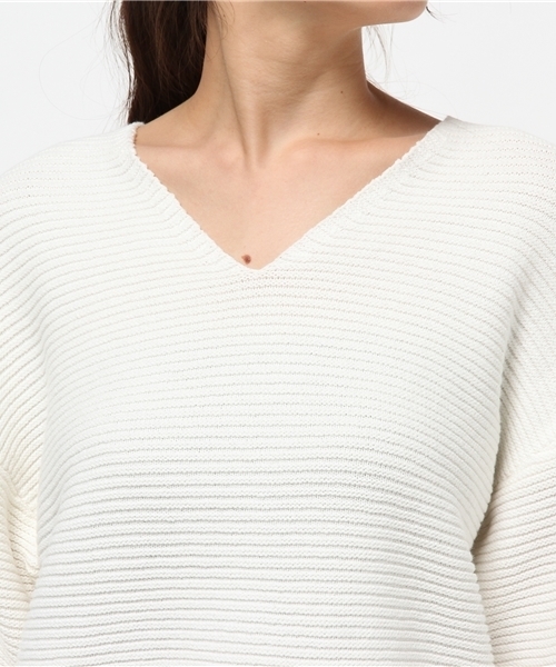 MOUSSY（マウジー）の「V/N LOOSE POK（ニット/セーター・レディース・キャメル/レッド/ライトブラック/オフホワイト・FREE）」の14枚目の写真