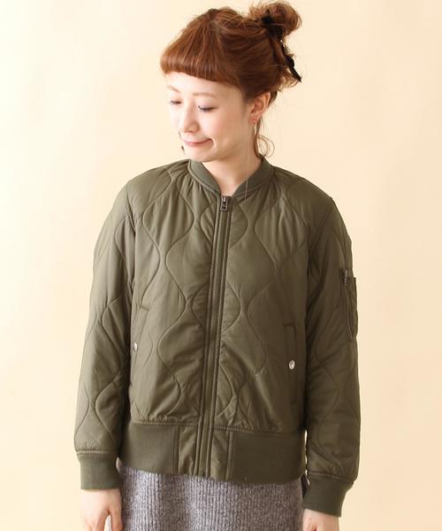 coen（コーエン）の「OUTLAST(R)MA-1（MA-1・レディース・オリーブ/ネイビー・MEDIUM/LARGE）」の4枚目の写真