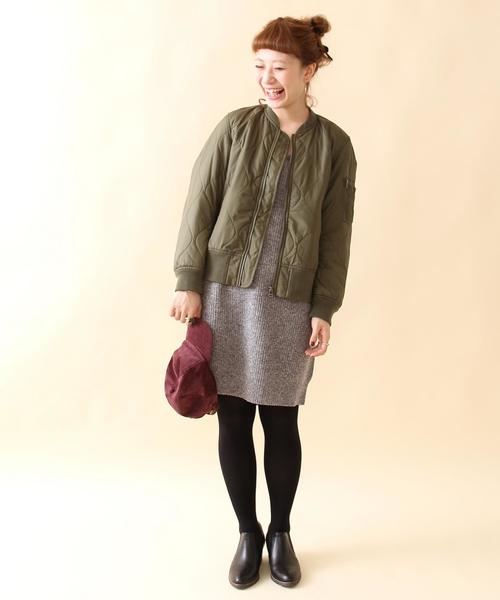 coen（コーエン）の「OUTLAST(R)MA-1（MA-1・レディース・オリーブ/ネイビー・MEDIUM/LARGE）」の10枚目の写真