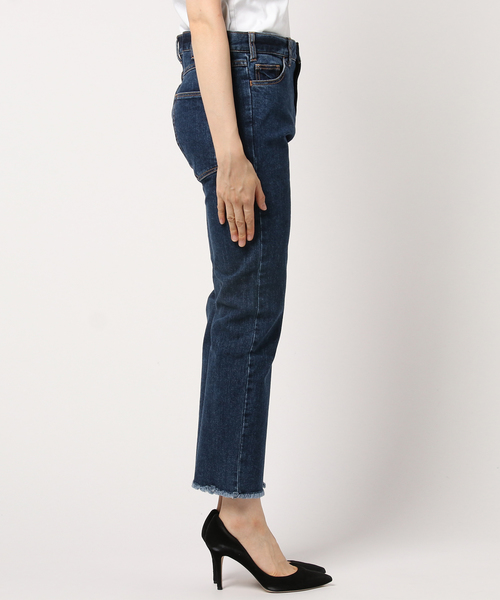 SHIPS(シップス)の「フリンジデニム(デニムパンツ・レディース・ネイビー・38/36/40)」の2枚目の写真