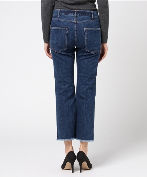 SHIPS(シップス)の「フリンジデニム(デニムパンツ・レディース・ネイビー・38/36/40)」の4枚目の写真