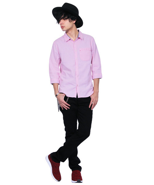 8(eight)(エイト)の「ニットMIX ミッドカットスニーカー(スニーカー・メンズ・ブラック×レッド/ブラック×ホワイト/ブラック×グレー・27.0cm/28.0cm/26.0cm/25.0cm/26.5cm/25.5cm)」の6枚目の写真