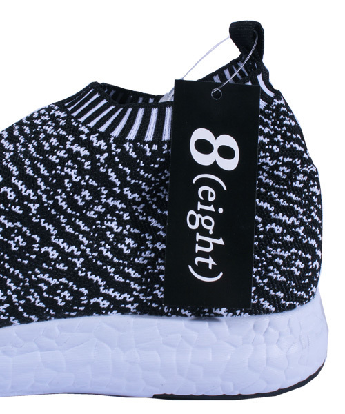 8(eight)(エイト)の「ニットMIX ミッドカットスニーカー(スニーカー・メンズ・ブラック×レッド/ブラック×ホワイト/ブラック×グレー・27.0cm/28.0cm/26.0cm/25.0cm/26.5cm/25.5cm)」の20枚目の写真