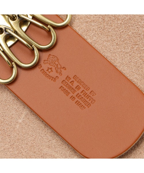 IL BISONTE(イルビゾンテ)の「IL BISONTE / ORIGINAL LEATHER / キーケース(キーケース/キーアクセサリー・レディース・ライトブラウン/ナチュラル/オレンジ/グリーン/レンガ/ネイビー/グレー/オリーブ/カーキ/レッド/ダークブラウン/ブラック/ホワイト・FREE)」の17枚目の写真
