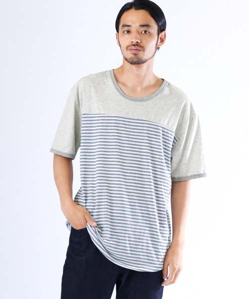 MONO-MART（モノマート）の「グラフィック デザイン Tシャツ オーバーサイズ カットソー（Tシャツ/カットソー・メンズ・グレー系その他2/グレー系その他3/グレー系その他4/グリーン系その他/グリーン系その他2/ホワイト系その他5/グレー系その他/ブルー系その他2/ブルー系その他3/ブルー系その他4/ブルー系その他5/ブルー系その他/ホワイト系その他/ホワイト系その他3/ベージュ系その他/ホワイト系その他2/ホワイト系その他4/イエロー系その他2/ホワイト系その他6/ホワイト系その他7/イエロー系その他/グレー系その他5/ブルー系その他6・FREE/フリー）」の16枚目の写真