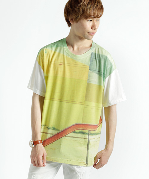 MONO-MART（モノマート）の「グラフィック デザイン Tシャツ オーバーサイズ カットソー（Tシャツ/カットソー・メンズ・グレー系その他2/グレー系その他3/グレー系その他4/グリーン系その他/グリーン系その他2/ホワイト系その他5/グレー系その他/ブルー系その他2/ブルー系その他3/ブルー系その他4/ブルー系その他5/ブルー系その他/ホワイト系その他/ホワイト系その他3/ベージュ系その他/ホワイト系その他2/ホワイト系その他4/イエロー系その他2/ホワイト系その他6/ホワイト系その他7/イエロー系その他/グレー系その他5/ブルー系その他6・FREE/フリー）」の22枚目の写真