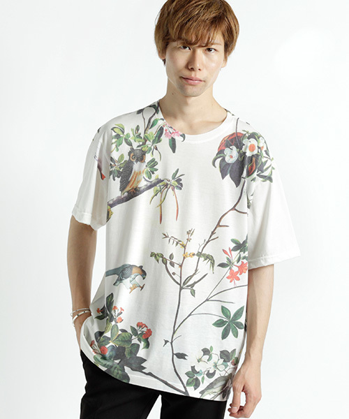 MONO-MART（モノマート）の「グラフィック デザイン Tシャツ オーバーサイズ カットソー（Tシャツ/カットソー・メンズ・グレー系その他2/グレー系その他3/グレー系その他4/グリーン系その他/グリーン系その他2/ホワイト系その他5/グレー系その他/ブルー系その他2/ブルー系その他3/ブルー系その他4/ブルー系その他5/ブルー系その他/ホワイト系その他/ホワイト系その他3/ベージュ系その他/ホワイト系その他2/ホワイト系その他4/イエロー系その他2/ホワイト系その他6/ホワイト系その他7/イエロー系その他/グレー系その他5/ブルー系その他6・FREE/フリー）」の7枚目の写真