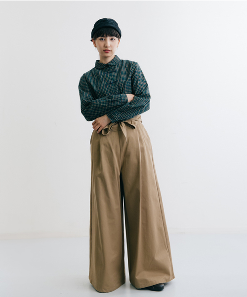 MERLOT(メルロー)の「サッシュベルト付きワイドパンツ643-7527(その他パンツ・レディース・レッド/ベージュ/カーキ/ブラック・FREE)」の16枚目の写真
