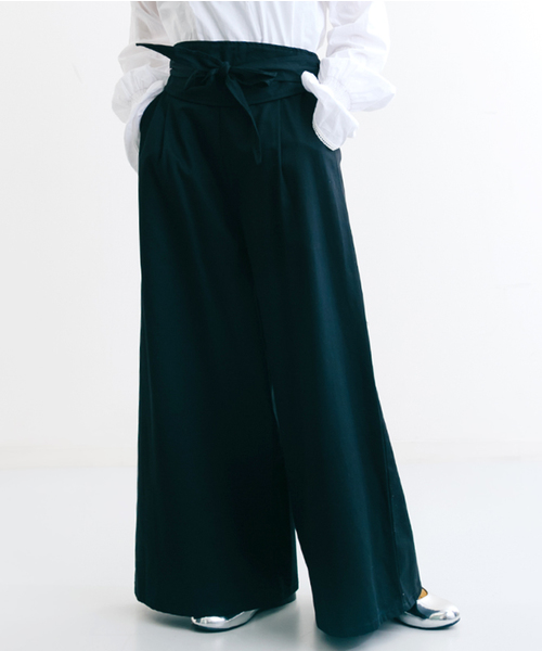 MERLOT(メルロー)の「サッシュベルト付きワイドパンツ643-7527(その他パンツ・レディース・レッド/ベージュ/カーキ/ブラック・FREE)」の5枚目の写真
