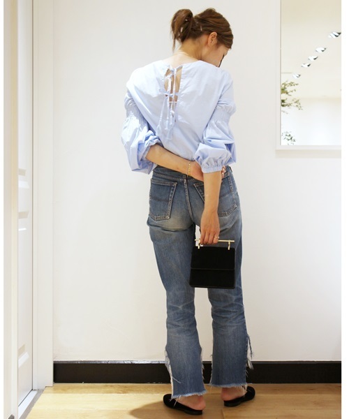 Marilyn Moon（マリリンムーン）の「MARILYN MOON PUFF SIEEVE BIOUSE