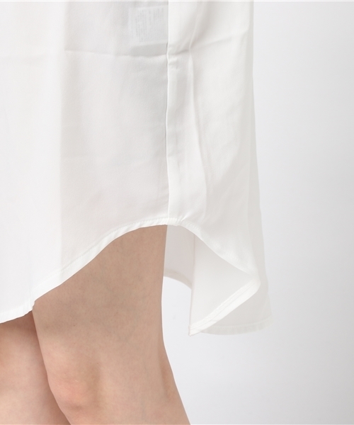 PUNYUS(プニュズ)の「テロテロシャツワンピース(シャツワンピース・レディース・ホワイト/ブラック/ピンク・1/2/3/4)」の11枚目の写真