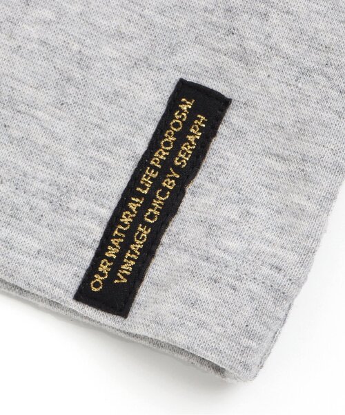 Seraph（セラフ）の「/オフタートルTシャツ（Tシャツ/カットソー・キッズ・チャコール/グレー/レッド/アイボリー・80/95/130/120/100/110/140/90）」の12枚目の写真