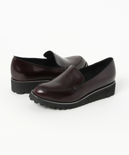 Jeffrey Campbell(ジェフリーキャンベル)の「ウェッジソールローファー(ローファー・レディース・ワインレッド/ブラック・38/37/36/39/35)」の3枚目の写真