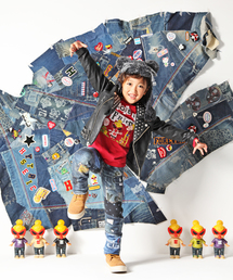 HYSTERIC MINI | DOBBA!DOBBA! HYSTERIC ライダースジャケット(フェイクレザー)(ライダースジャケット)