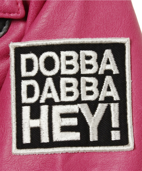 HYSTERIC MINI（ヒステリックミニ）の「DOBBA!DOBBA! HYSTERIC ライダースジャケット(フェイクレザー)（ライダースジャケット・キッズ・ブラック/ピンク・100/110/120）」の11枚目の写真