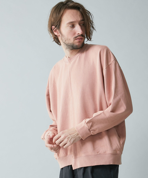 DIET BUTCHER（ダイエットブッチャー）の「【DIET BUTCHER SLIM SKIN】STUDIOUS限定別注ガーメントダイビッグシルエットスウェットシャツ（スウェット・メンズ・ブラック/パープル/グレー/ピンク・FREE）」の10枚目の写真