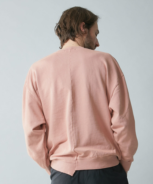 DIET BUTCHER（ダイエットブッチャー）の「【DIET BUTCHER SLIM SKIN】STUDIOUS限定別注ガーメントダイビッグシルエットスウェットシャツ（スウェット・メンズ・ブラック/パープル/グレー/ピンク・FREE）」の9枚目の写真