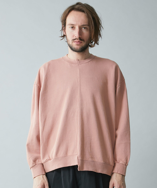 DIET BUTCHER（ダイエットブッチャー）の「【DIET BUTCHER SLIM SKIN】STUDIOUS限定別注ガーメントダイビッグシルエットスウェットシャツ（スウェット・メンズ・ブラック/パープル/グレー/ピンク・FREE）」の8枚目の写真