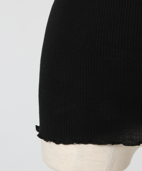 A part by（アパートバイ）の「シルクコットンレースタンク 778181 （タンクトップ・レディース・ブラック/ブラウン/オフホワイト・FREE）」の8枚目の写真