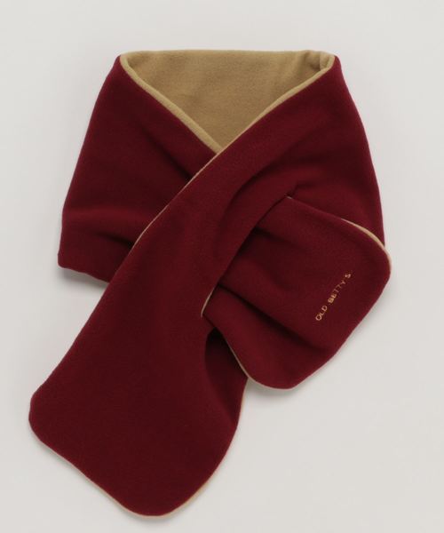 OLD BETTY'S（オールドベティーズ）の「Fleece Muffler/フリースマフラー（マフラー・レディース・レッド/ボルドー/グリーン/ブルー・FREE）」の5枚目の写真