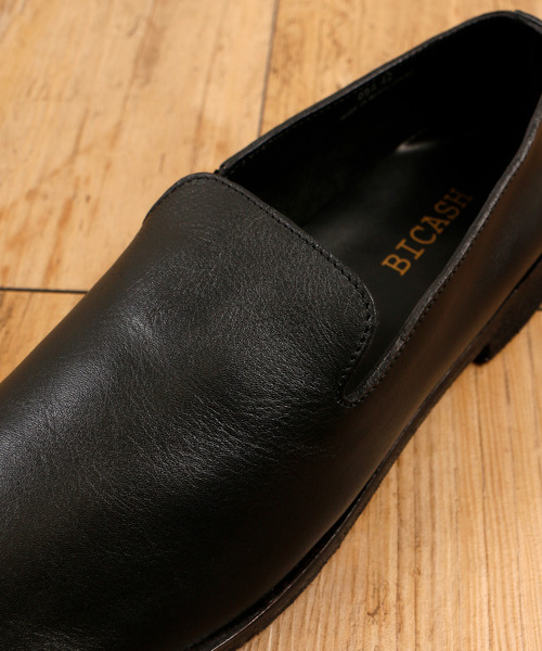 BICASH（ビカーシ）の「BICASH ビカーシ / 牛革レザースリッポンバブーシュシューズ / 094（スリッポン・メンズ・ブラック/ダークブラウン/ブラウン/ブラック×ブラック/オリーブ/ホワイト・41/42/43/40/44）」の14枚目の写真