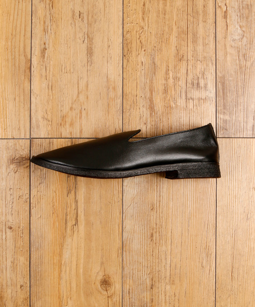 BICASH（ビカーシ）の「BICASH ビカーシ / 牛革レザースリッポンバブーシュシューズ / 094（スリッポン・メンズ・ブラック/ダークブラウン/ブラウン/ブラック×ブラック/オリーブ/ホワイト・41/42/43/40/44）」の9枚目の写真